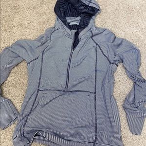 large half-zip sweatshirt